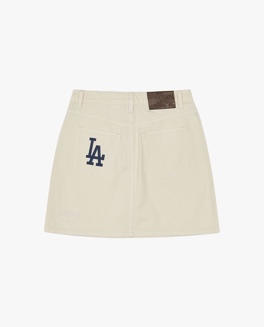 MLB - Chân váy denim phom chữ A mini Varsity Culsive - Ảnh 3