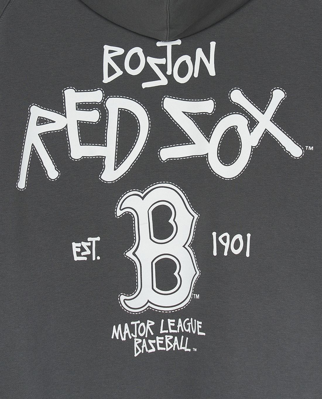MLB - Áo hoodie unisex tay dài phối mũ Basic Back Lettering Graphic - Ảnh 6