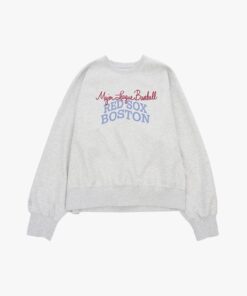 MLB - Áo sweatshirt unisex cổ tròn tay dài in chữ