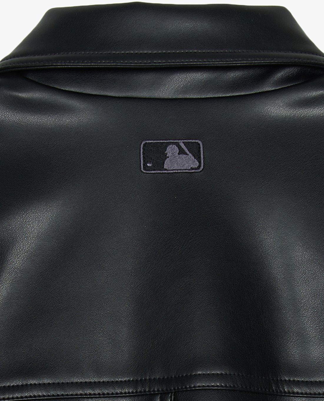 MLB - Áo khoác da unisex cổ bẻ tay dài Basic Collar - Ảnh 5