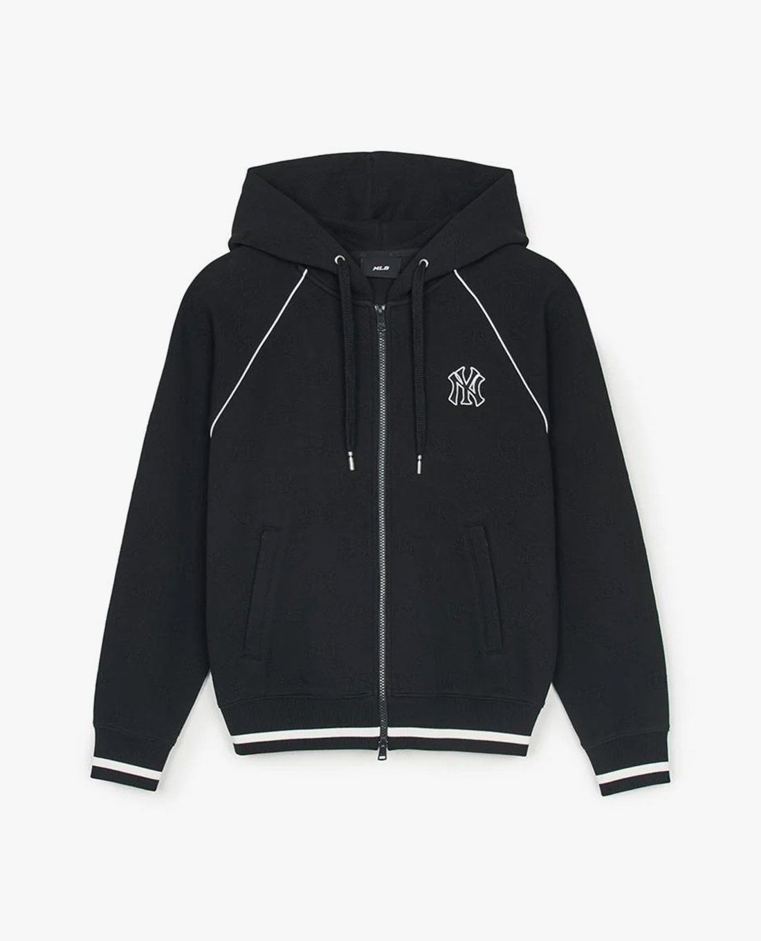 MLB - Áo khoác phối mũ unisex Tonal Jacquard Dia Monogram