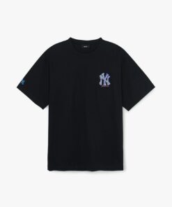 MLB - Áo thun unisex cổ tròn tay ngắn phối logo