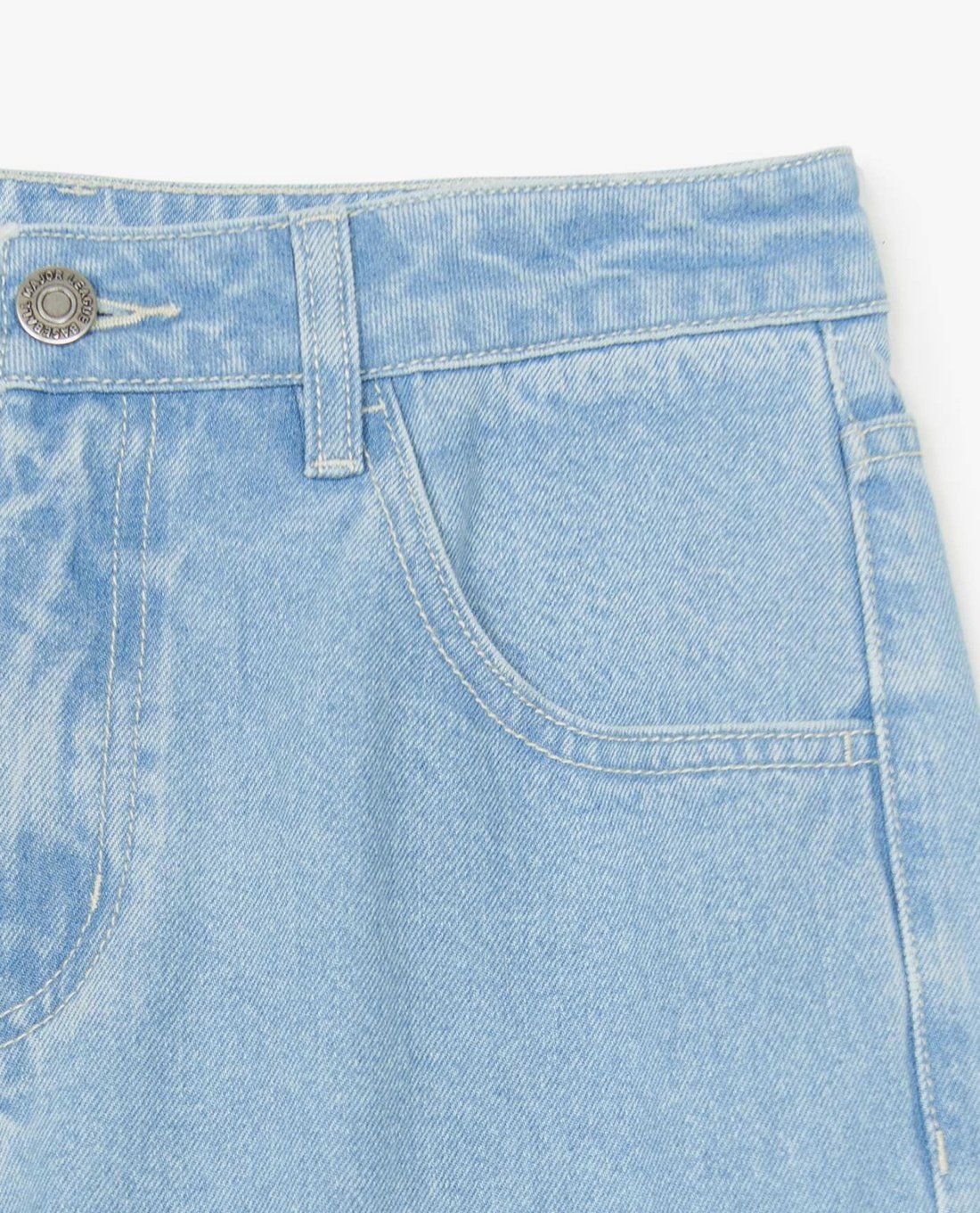 MLB - Quần jeans nữ ống rộng Basic Gradation Coopers Logo - Ảnh 4