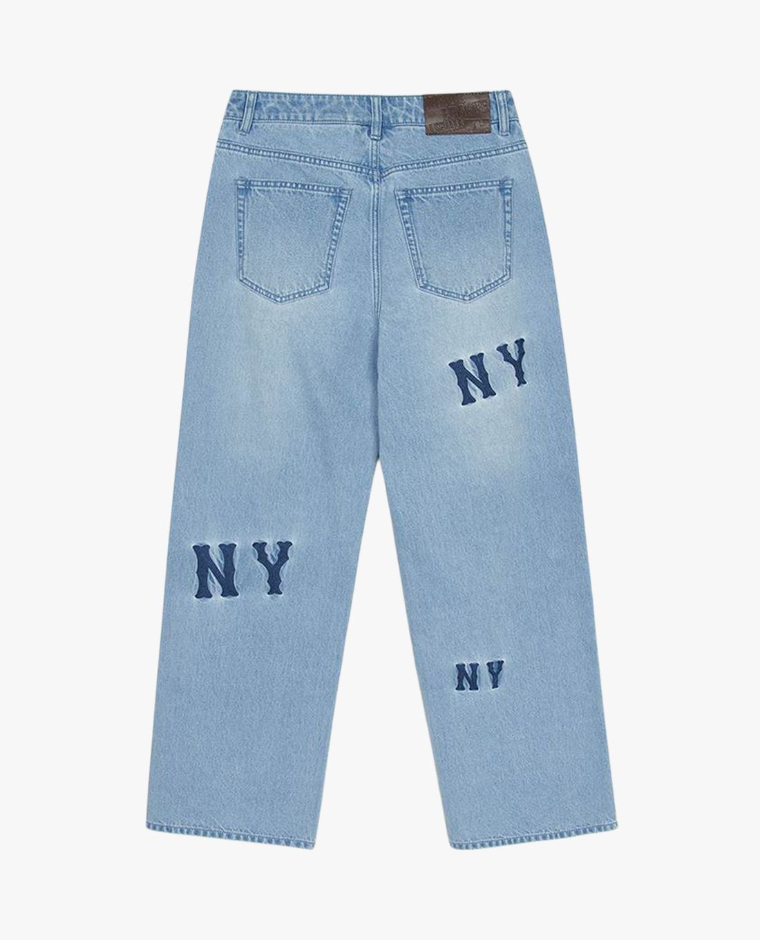 MLB - Quần jeans nữ ống rộng New York Yankees - Ảnh 2