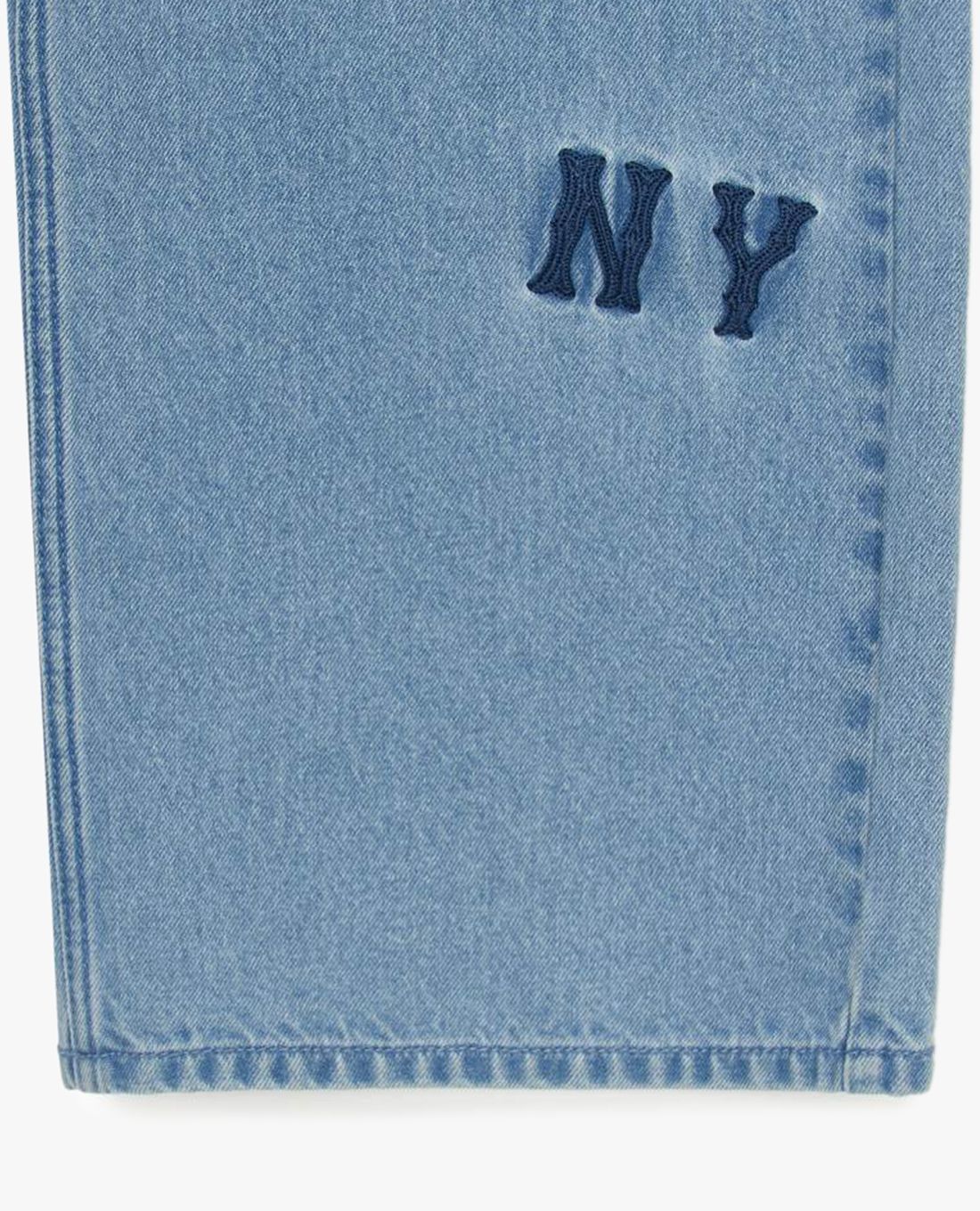 MLB - Quần jeans nữ ống rộng New York Yankees - Ảnh 3