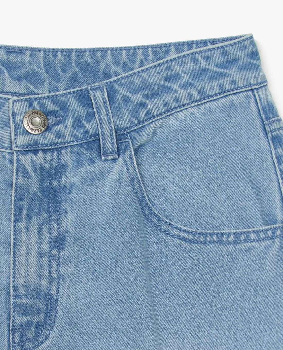 MLB - Quần jeans nữ ống rộng New York Yankees - Ảnh 4