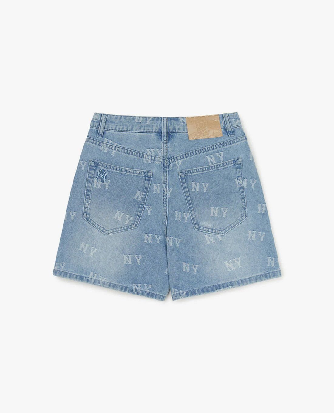 MLB - Quần shorts jeans nữ Classic Random Jacquard Monogram - Ảnh 2