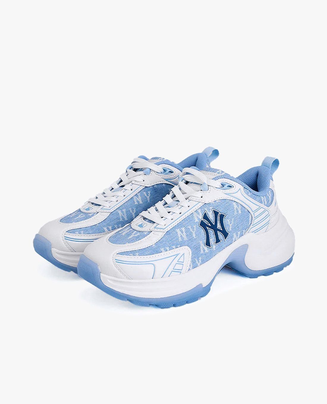 MLB - Giày sneakers unisex cổ thấp XLG Chunky Denim Monogram - Ảnh 2