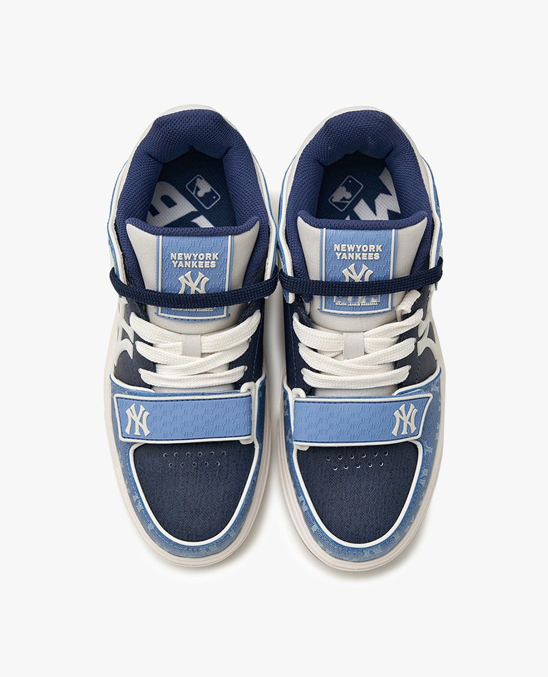MLB - Giày sneakers unisex cổ thấp Chunky Liner Mid Denim - Ảnh 4