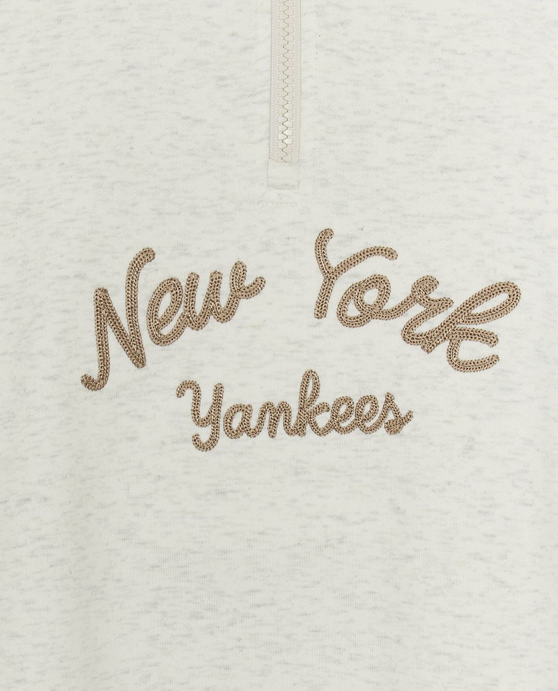 MLB - Áo sweatshirt unisex cổ bẻ tay dài Basic Lettering - Ảnh 6
