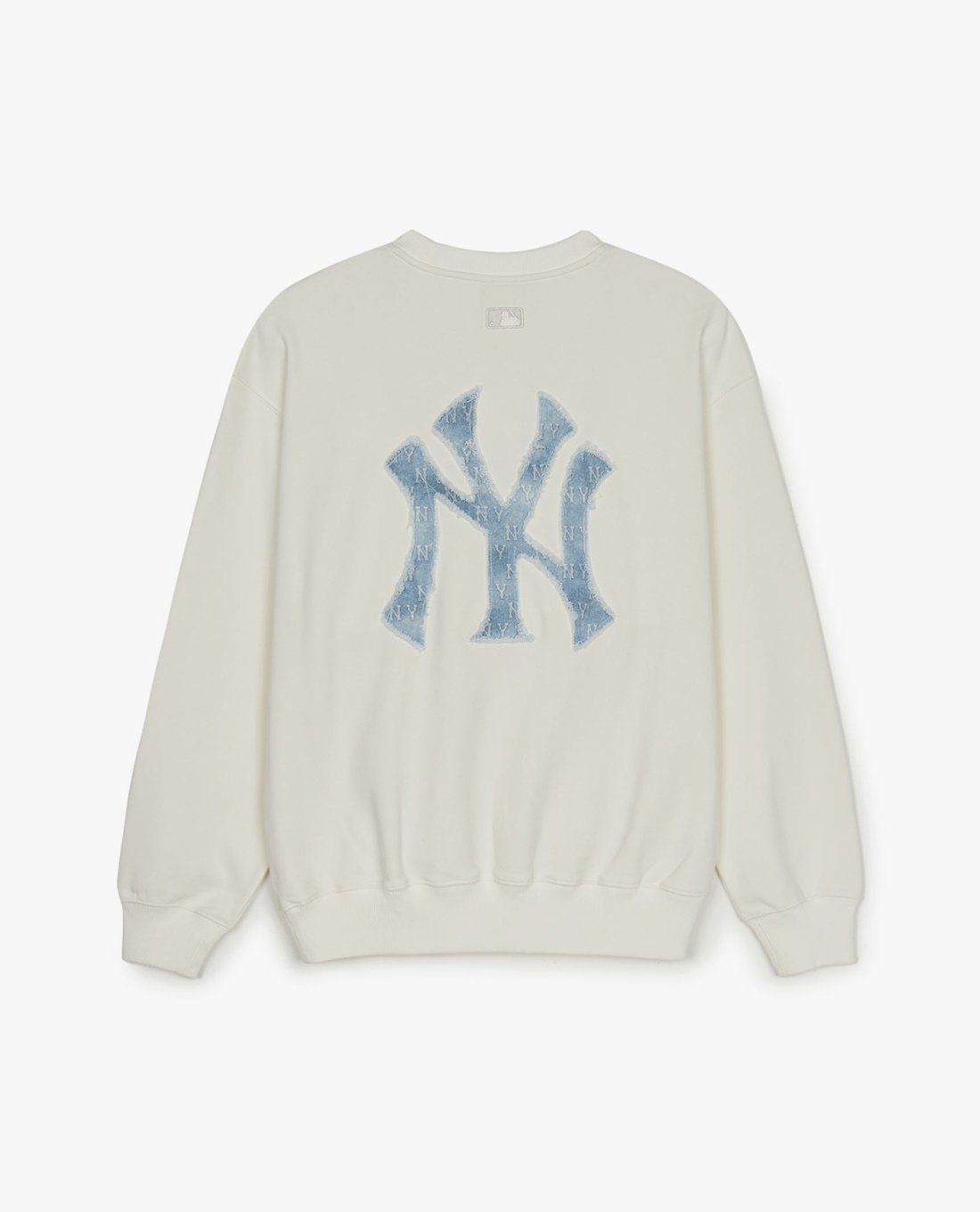 MLB - Áo sweatshirt unisex Denim Like Monogram Big Lux - Ảnh 2