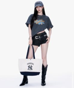 MLB - Túi tote unisex Vintage Lettering Shopper