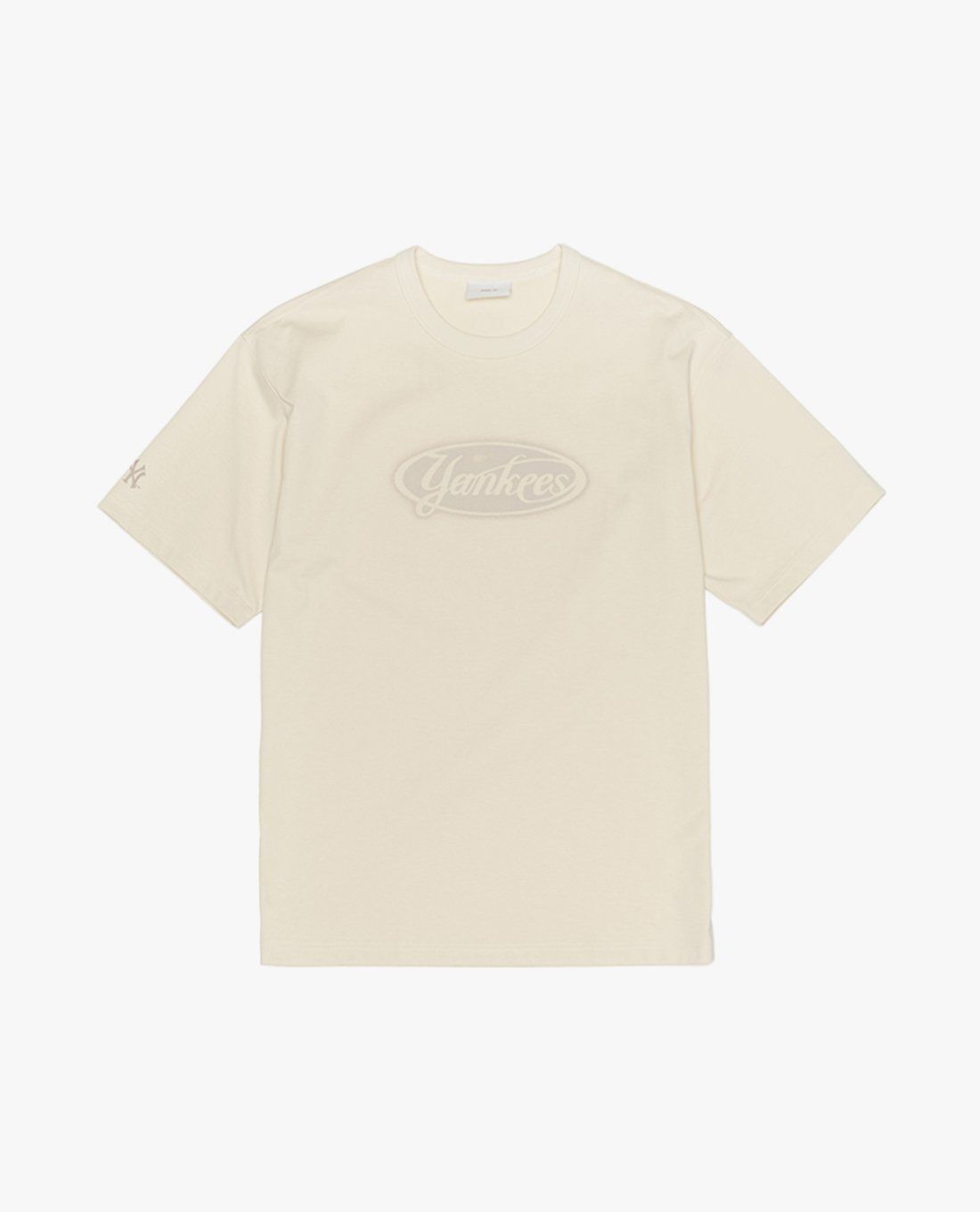 MLB - Áo thun unisex cổ tròn tay ngắn in logo