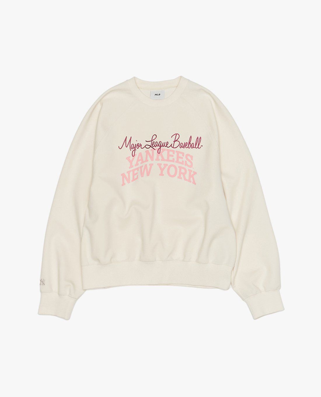MLB - Áo sweatshirt unisex cổ tròn tay dài in chữ