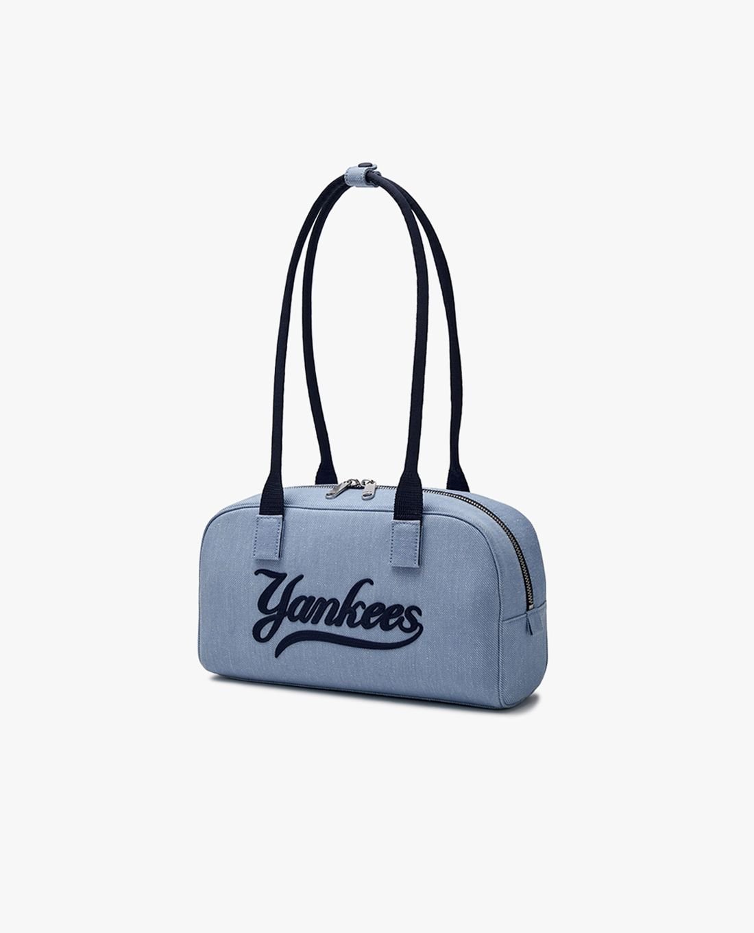 MLB - Túi đeo vai nữ Denim Varsity Cursive - Ảnh 2