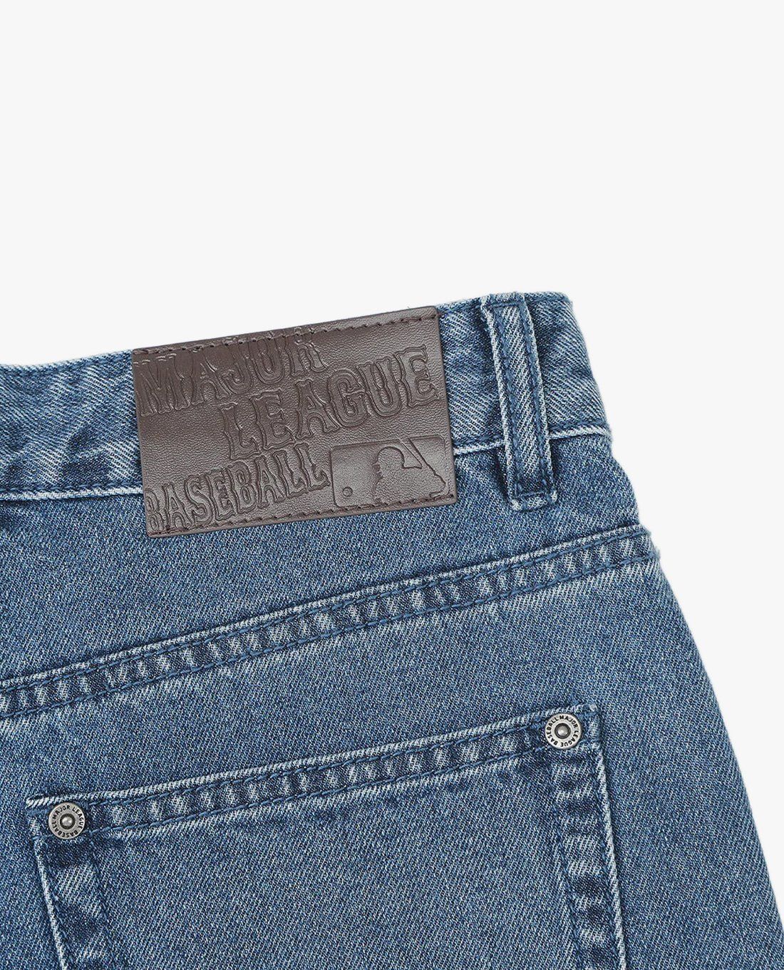 MLB - Quần jeans nữ ống rộng Dia Monogram Embo - Ảnh 3