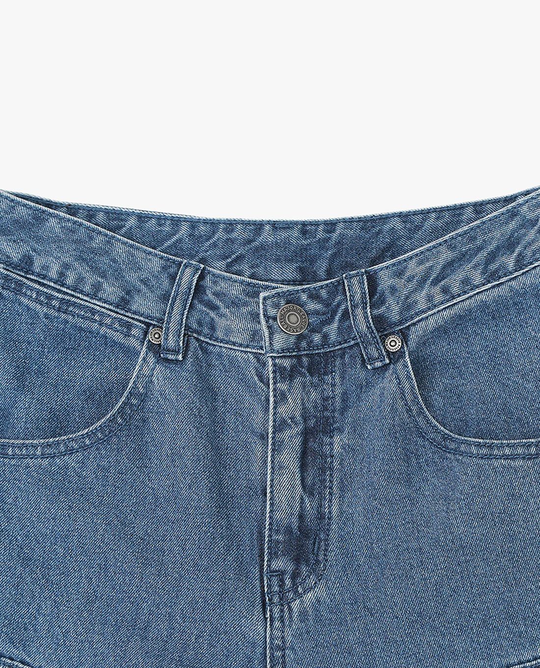 MLB - Quần jeans nữ ống rộng Dia Monogram Embo - Ảnh 4