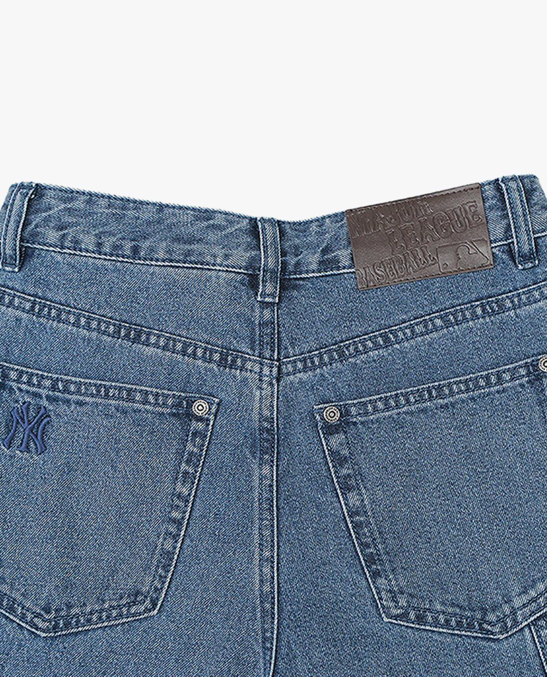 MLB - Quần jeans nữ ống rộng Dia Monogram Embo - Ảnh 5