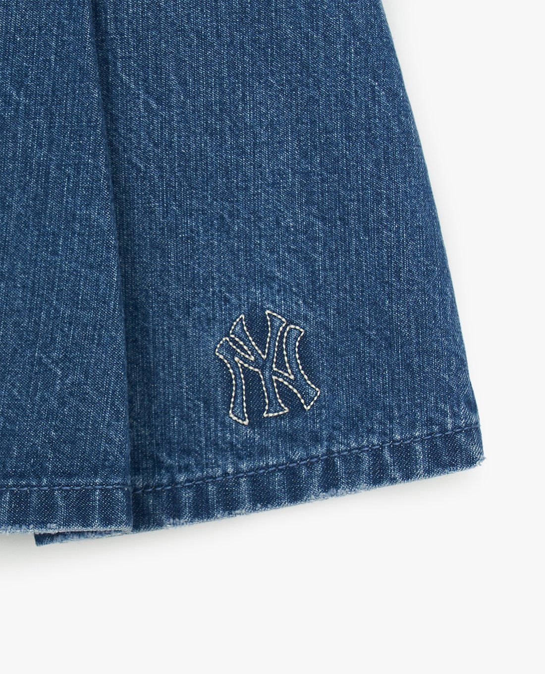 MLB - Chân váy denim mini Basic Small Logo - Ảnh 3