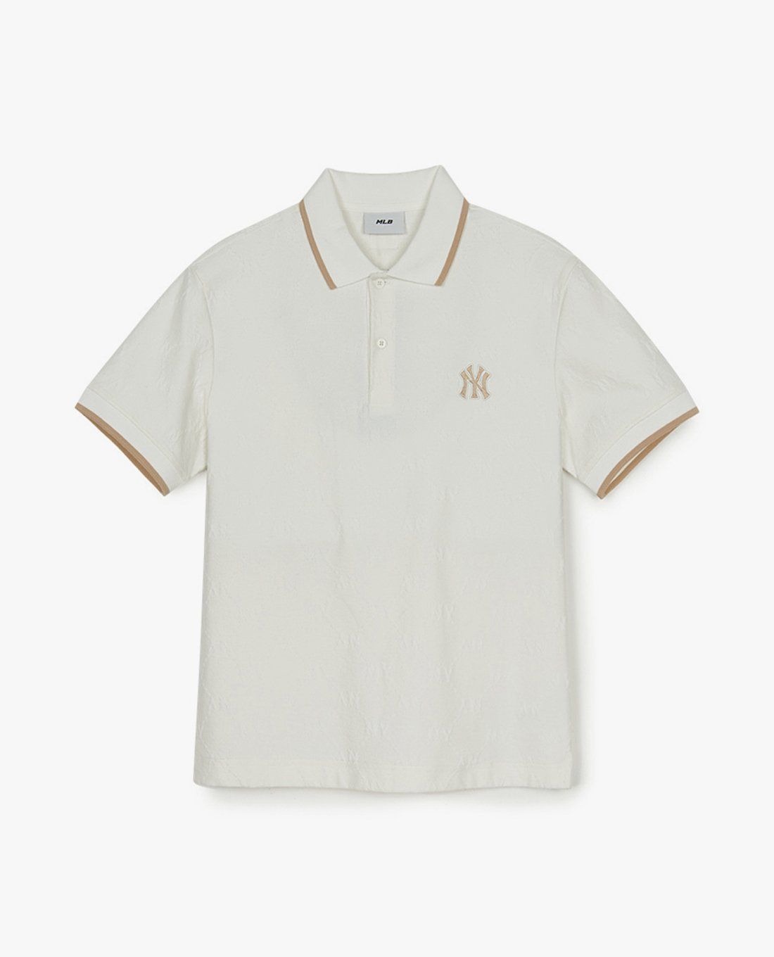 MLB - Áo polo unisex tay ngắn Dia Monogram Jacquard Color