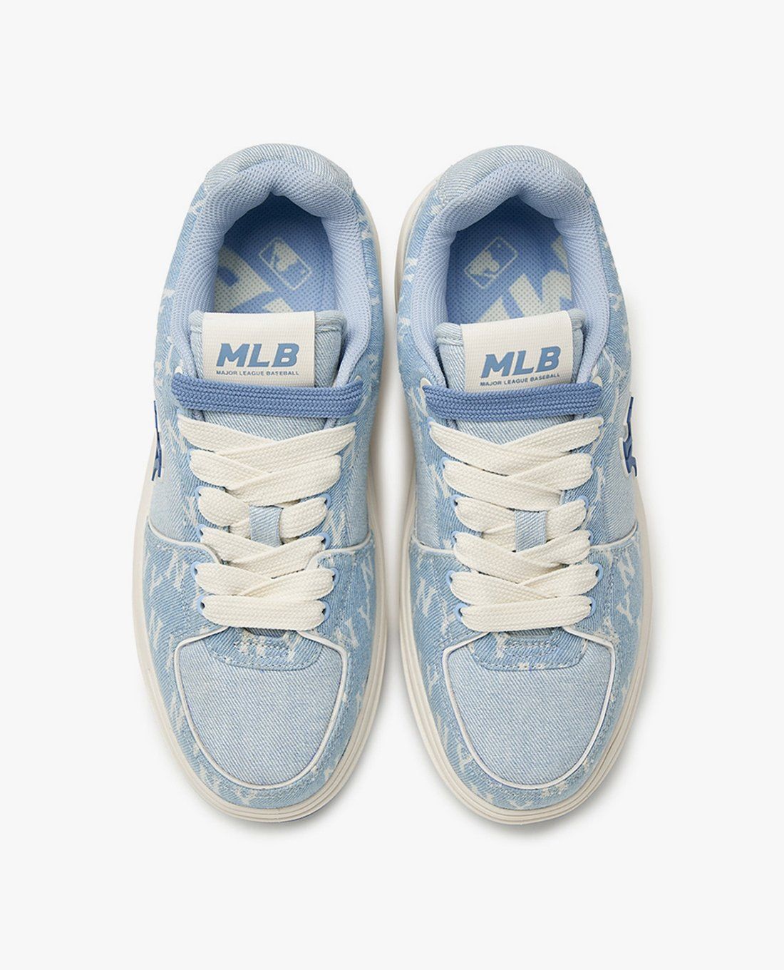 MLB - Giày sneakers unisex cổ thấp Chunky Liner Denim Classic Mono - Ảnh 4
