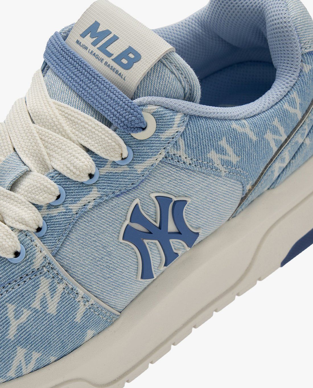 MLB - Giày sneakers unisex cổ thấp Chunky Liner Denim Classic Mono - Ảnh 8