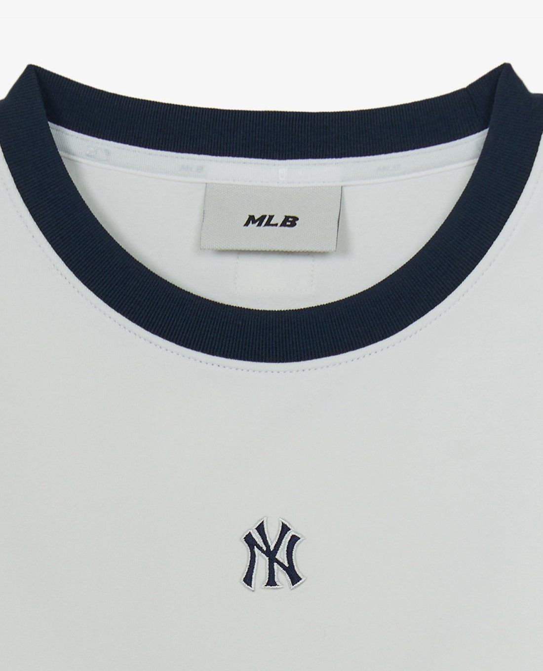 MLB - Áo croptop nữ cổ tròn tay ngắn Ringer Slim - Ảnh 3