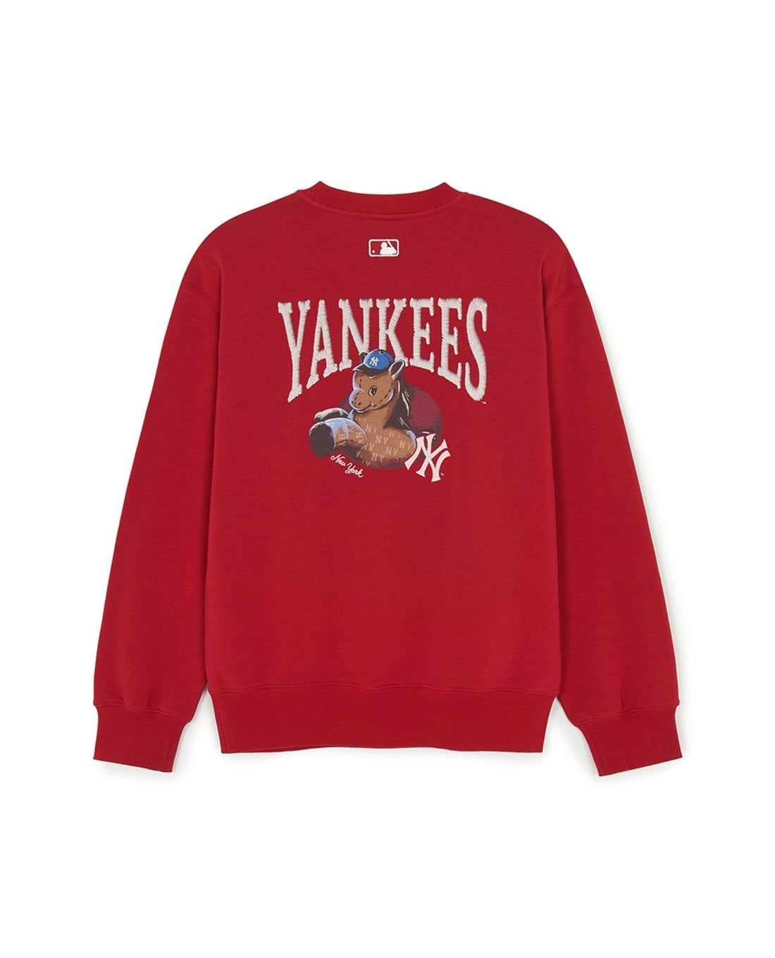 MLB - Áo sweatshirt unisex cổ tròn tay dài New Year Horse Red - Ảnh 2