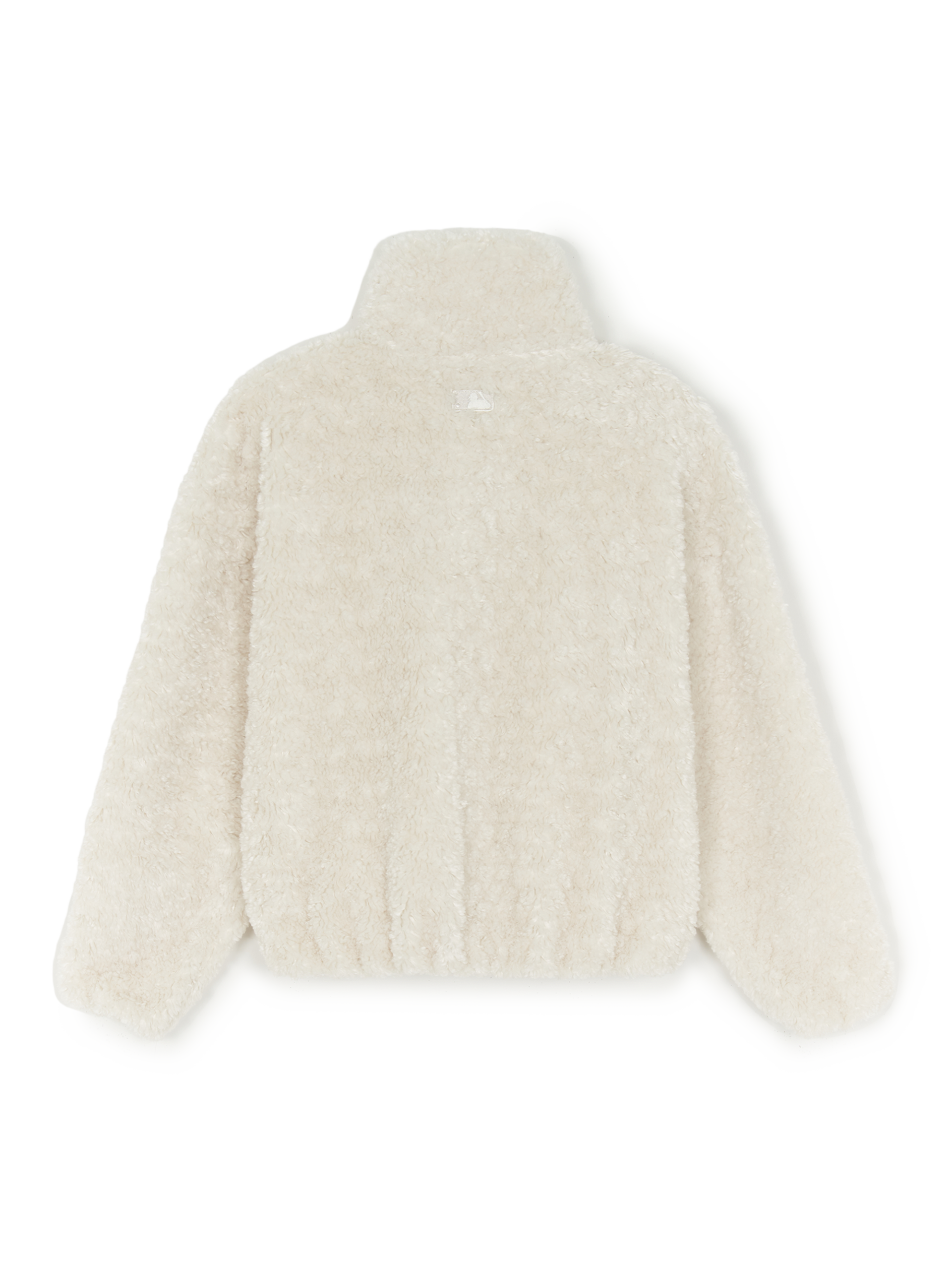 MLB - Áo khoác nỉ lông (fleece) dáng crop nữ khóa kéo Boston Red Sox - Ảnh 2