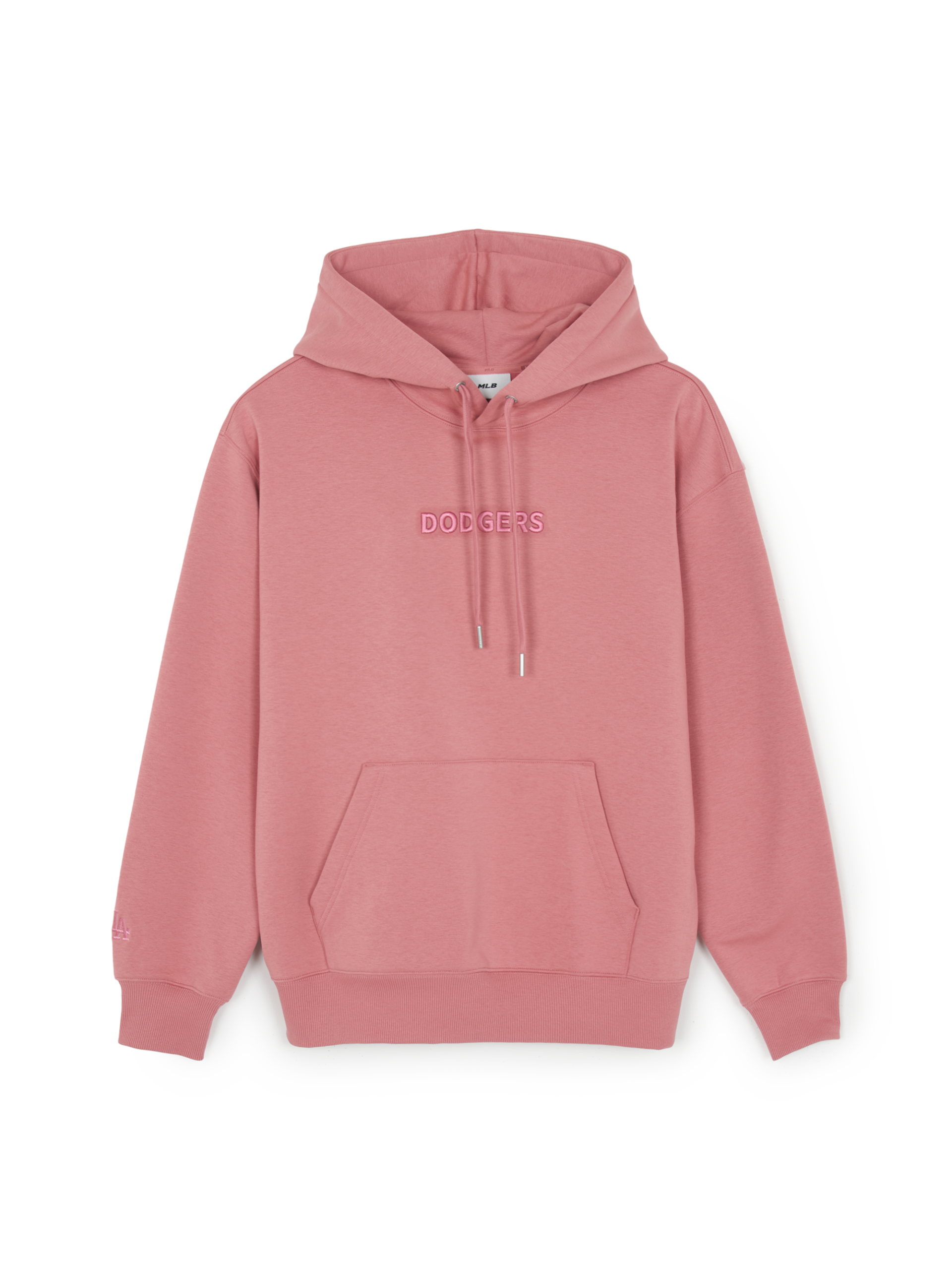 MLB - Áo hoodie nỉ lót bông logo nhỏ cơ bản Boston Red Sox Pink