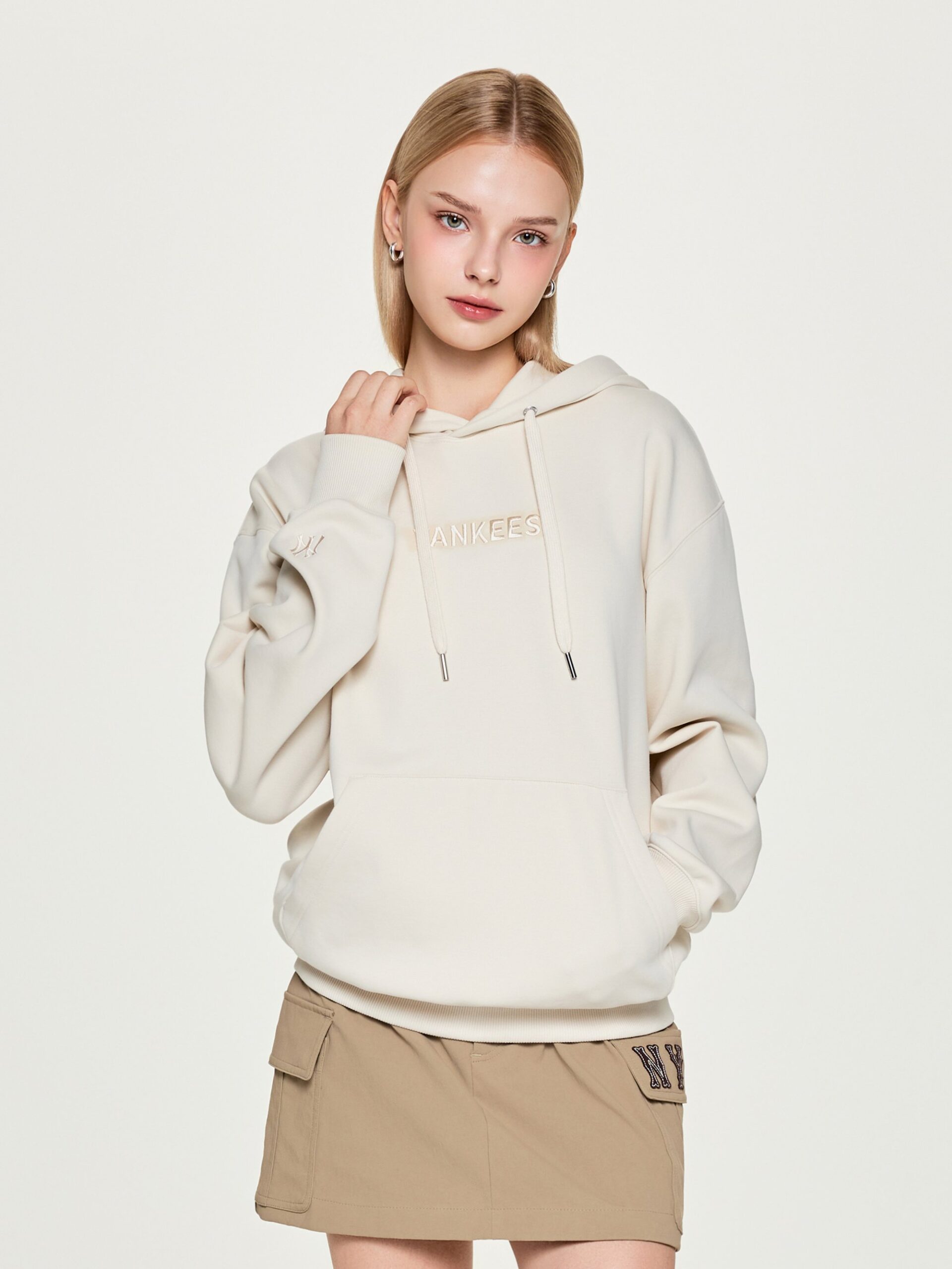 MLB - Áo hoodie nỉ lót bông logo nhỏ cơ bản Boston Red Sox NY - Ảnh 3