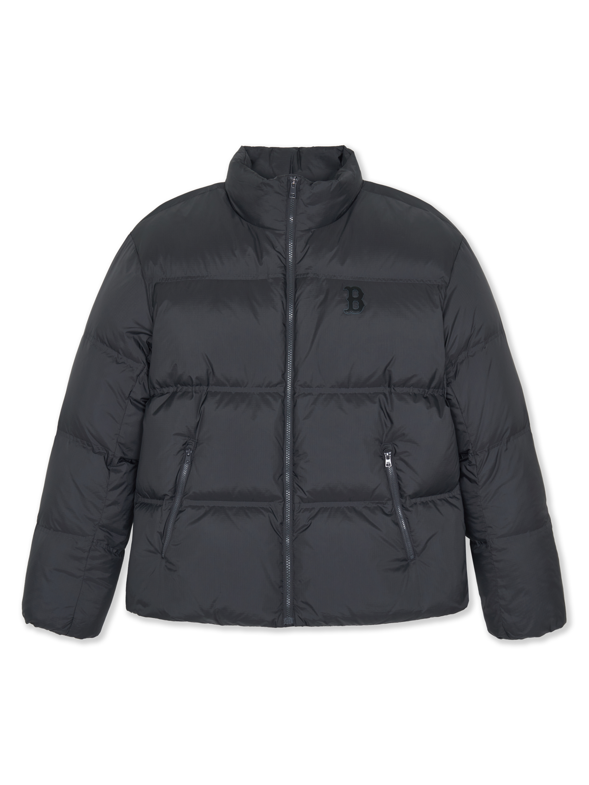 MLB - Áo phao ngắn Ripstop logo lớn Boston Red Sox Black